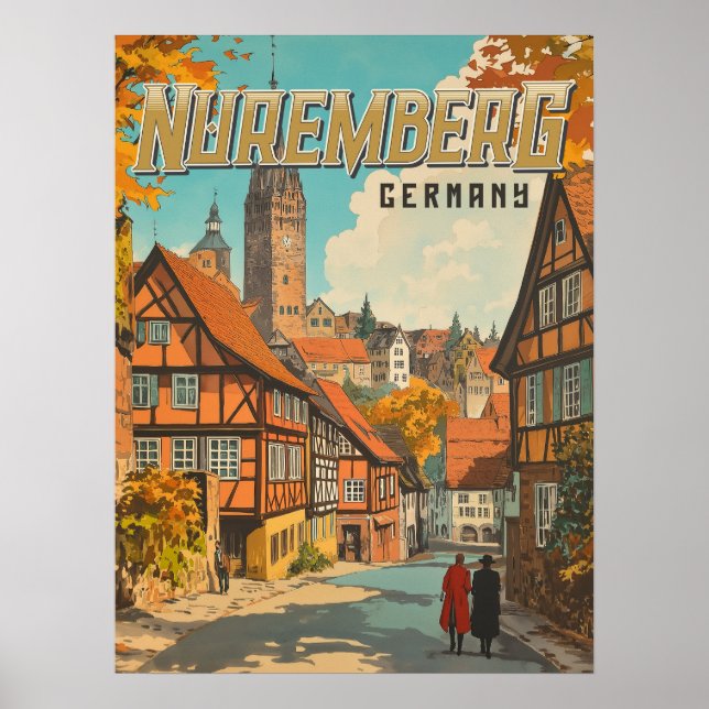 Nuremberg Germany - Classic Bavarian  Poster (Front)