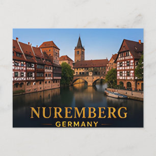 Nuremberg Germany Historic Travel Destination Postcard