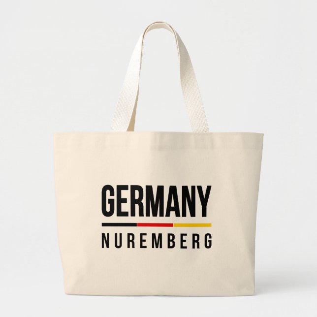Nuremberg Germany Large Tote Bag (Front)