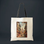 Nuremberg Germany Travel Art Vintage Tote Bag<br><div class="desc">Nuremberg retro vector travel design. Impressive,  exciting,  colourful,  mighty and tragic: Nuremberg has reflected German history since the Middle Ages.</div>