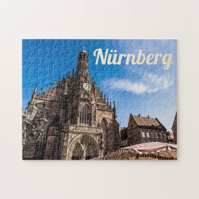 Nuremberg Hauptmarkt Nürnberg Bavaria Germany Jigsaw Puzzle (Horizontal)