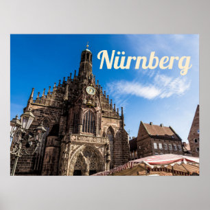 Nuremberg Hauptmarkt Nürnberg Bavaria Germany Poster