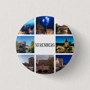 Nuremberg landscapes 3 cm round badge