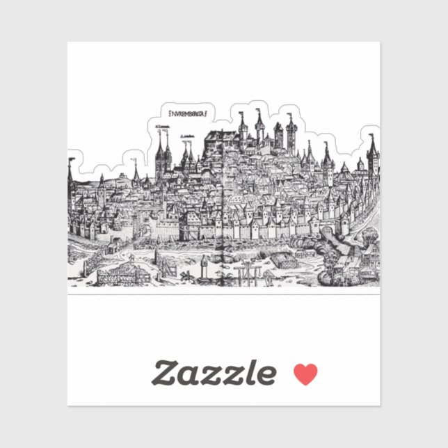 Nuremberg Medieval city in the Germany (Sheet)