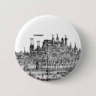 Nuremberg Medieval city in the Germany 6 Cm Round Badge