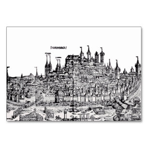 Nuremberg Medieval city in the Germany Table Number