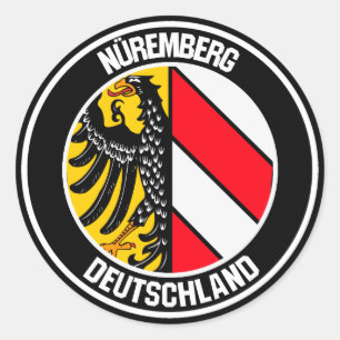 Nuremberg Round Emblem Classic Round Sticker