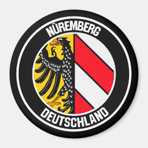 Nuremberg Round Emblem Magnet