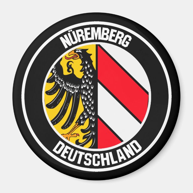 Nuremberg Round Emblem Magnet (Front)