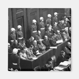 Nuremberg Trials.  Looking down on_War Image Magnet