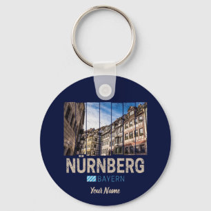 Nuremberg Vintage Bavaria Germany Souvenir Key Ring