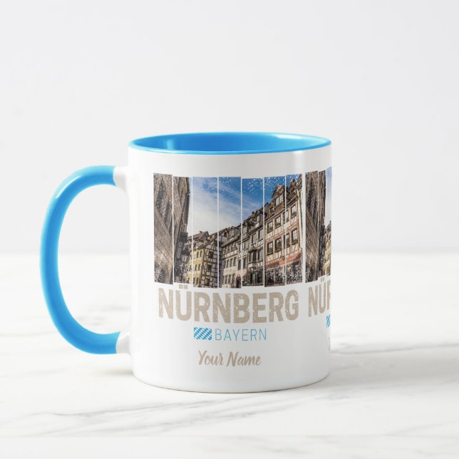 Nuremberg Vintage Bavaria Germany Souvenir Mug (Left)