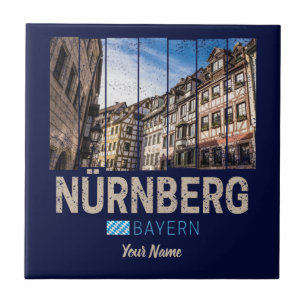 Nuremberg Vintage Bavaria Germany Souvenir Tile