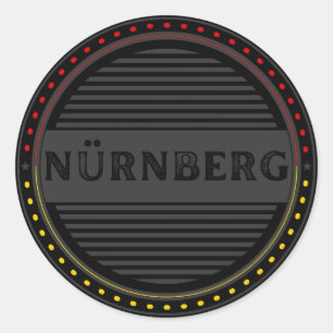 Nürnberg City Pride Emblem – German Identity Classic Round Sticker