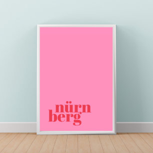 Nürnberg Germany modern city Poster