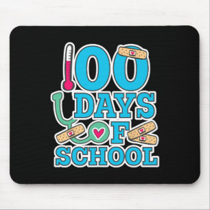 Nurse 100 Days Of School  Mouse Mat