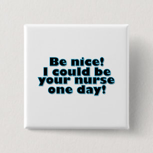 Nurse 15 Cm Square Badge