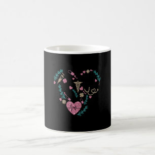 Nurse 2022 Leopard Colours Graphic Stethoscope Id Coffee Mug