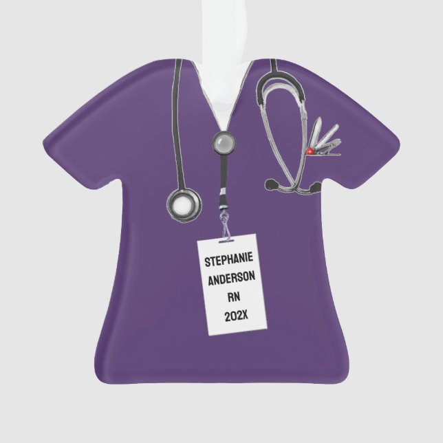 Nurse 2023 Keepsake Gift Ornament (Front)