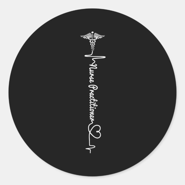 Nurse 365 Np Nurse Practitioner Classic Round Sticker (Front)
