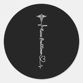 Nurse 365 Np Nurse Practitioner Classic Round Sticker