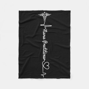 Nurse 365 Np Nurse Practitioner Fleece Blanket