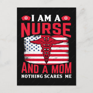 Nurse 4th of July American Pride Design Holiday Postcard