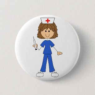 Nurse 6 Cm Round Badge