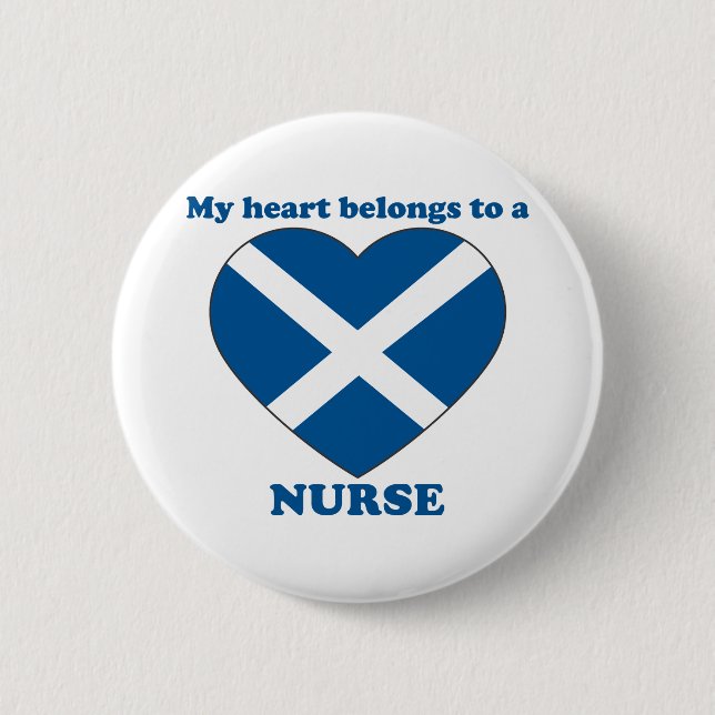 Nurse 6 Cm Round Badge (Front)