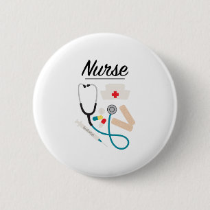 Nurse 6 Cm Round Badge