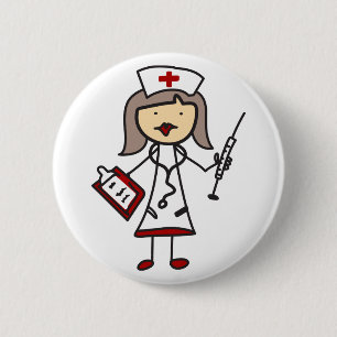 Nurse 6 Cm Round Badge