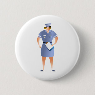 Nurse 6 Cm Round Badge