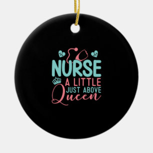 Nurse A Little Just Above Queen Ceramic Tree Decoration