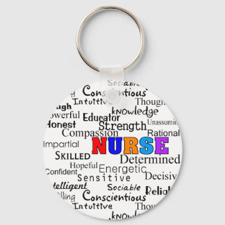Nurse Adjectives Key Ring