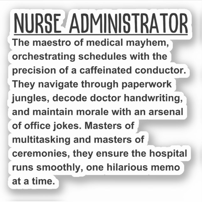 Nurse Administrator (Front)