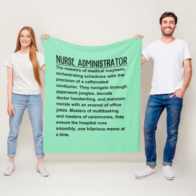 Nurse administrator fleece blanket (In Situ)