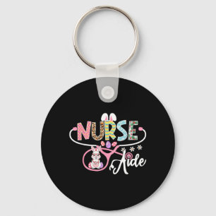 Nurse Aide Easter Bunny Egg Stethoscope Nursing Key Ring
