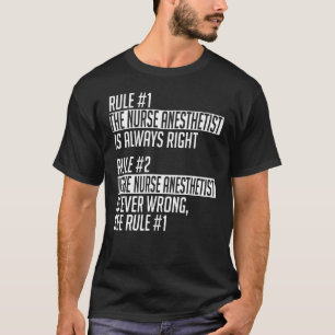 Nurse Anaesthetist Apparel  Cute  Anesthetists Des T-Shirt