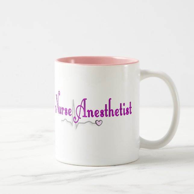 Nurse Anaesthetist Gifts Two-Tone Coffee Mug (Right)
