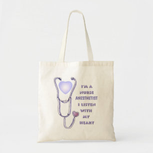 Nurse Anaesthetist Heart  tote bag