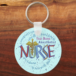 Nurse Anaesthetist Motto  Keychain