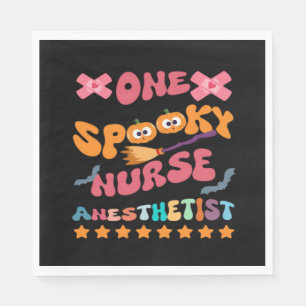 Nurse Anaesthetist - One Spooky Nurse Anaesthetist Napkin