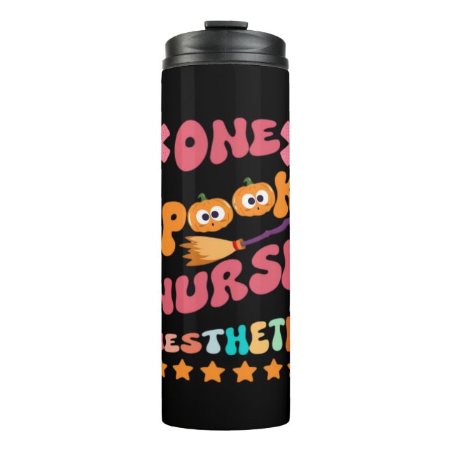 Nurse Anaesthetist - One Spooky Nurse Anaesthetist Thermal Tumbler (Front)