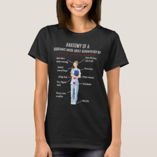 Nurse ANATOMY OF A SUBSTANCE ABUSE ADULT GERONTOLO T-Shirt
