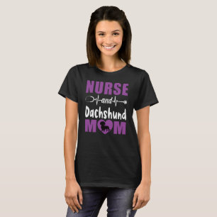 Nurse and Dachshund Mum T-Shirt
