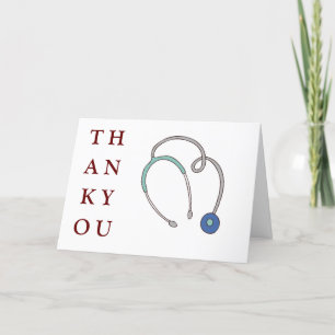 nurse and doctor  thank you card