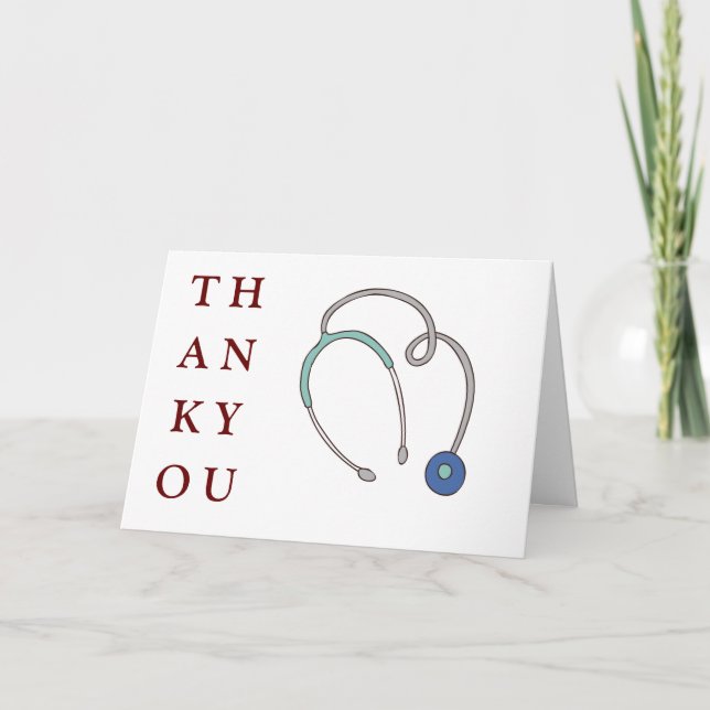 nurse and doctor  thank you card (Front)