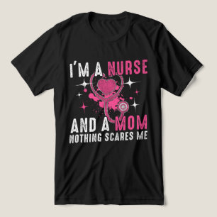Nurse and Mum Strong, Motivational Quote Tri-Blend Shirt
