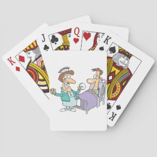 Nurse And Patient Playing Cards