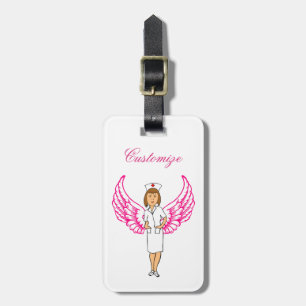 Nurse Angel Wings Thunder_Cove Luggage Tag